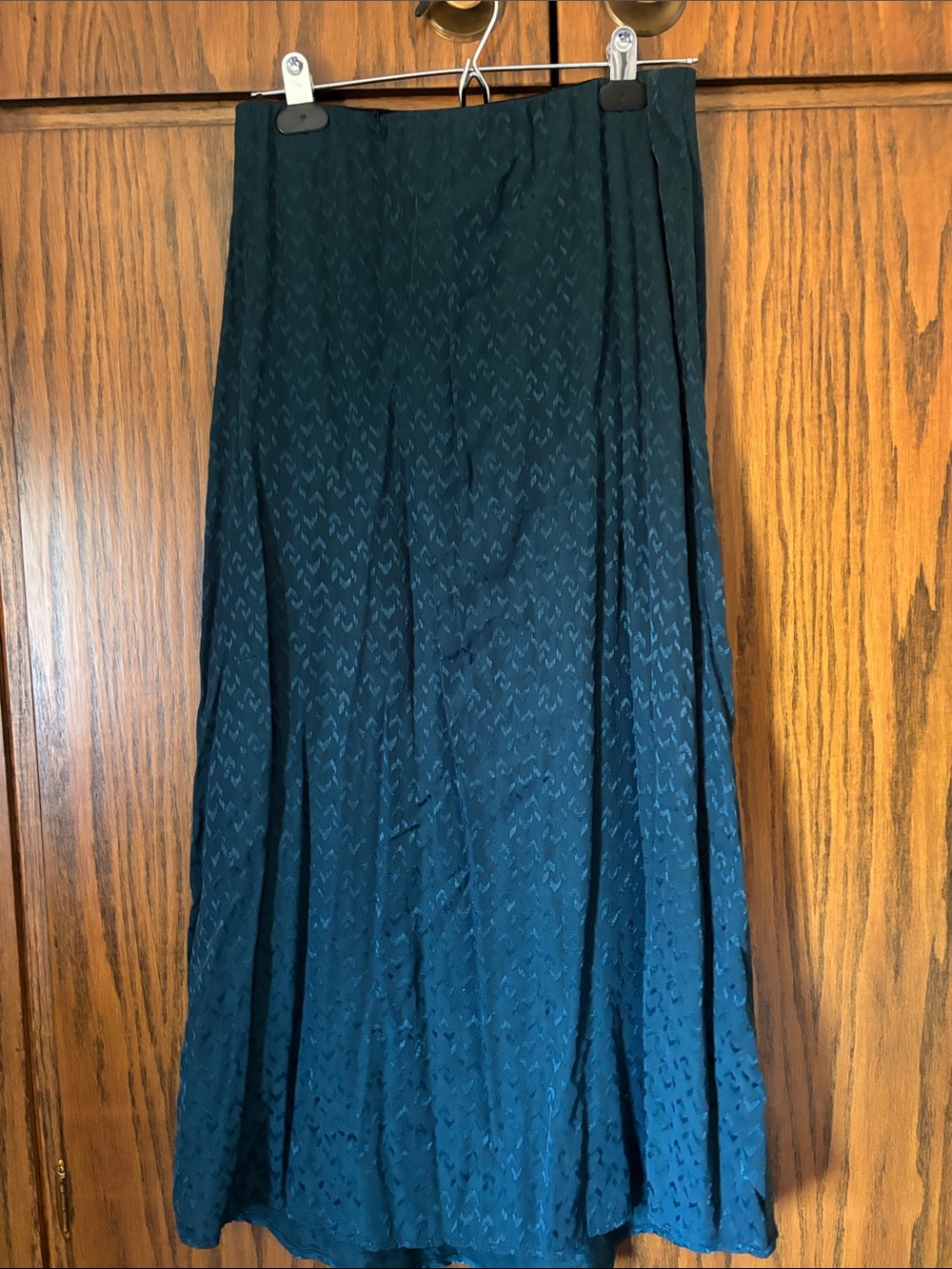 Banana Republic Teal Maxi Skirt - Flowing A-Line Silhouette